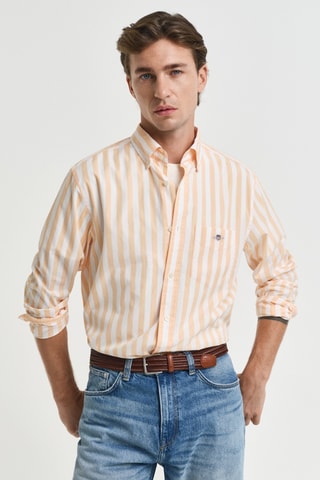 Camisa regular - Laranja