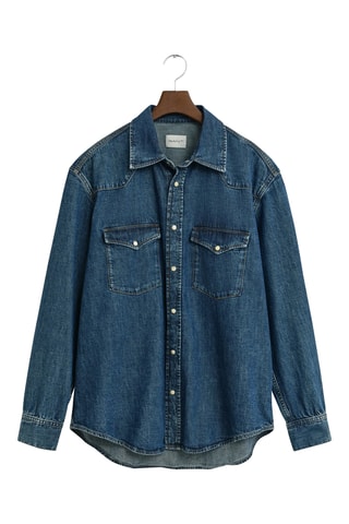 Camisa relaxed - Azul