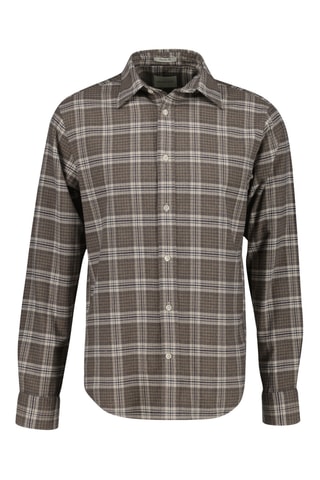 Camisa regular - Castanho