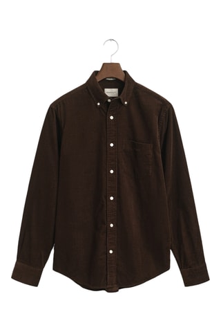 Camisa regular - Castanho