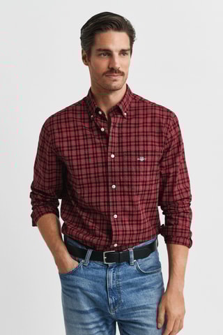 Camisa regular - Vermelho