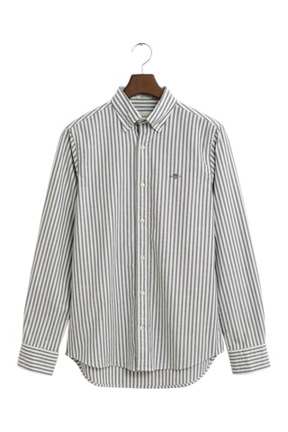 Camisa slim - Branco e azul