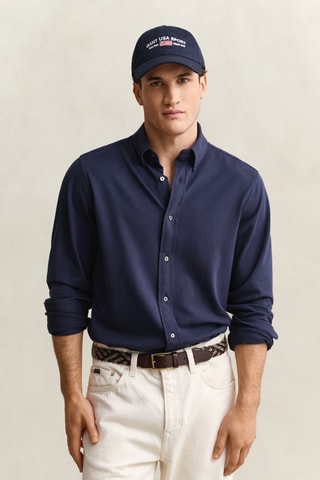 Camisa regular - Azul-marinho