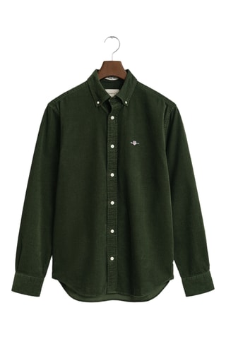 Camisa regular - Verde-escuro