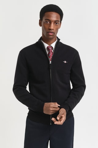 Casaco de malha regular - Preto