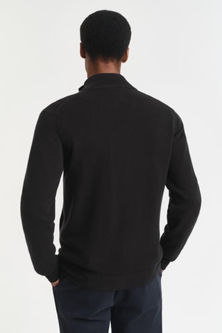 Casaco de malha regular - Preto