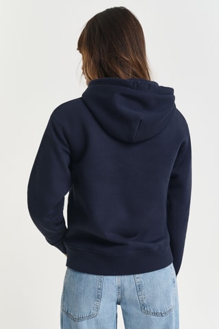 Sweat regular com capuz - Azul-marinho