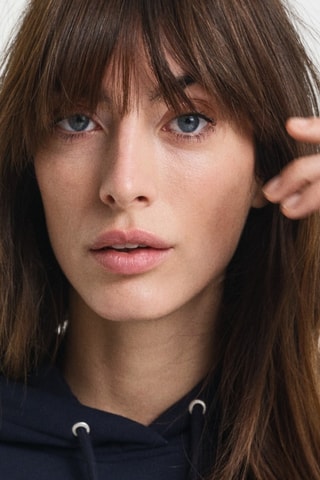 Sweat regular com capuz - Azul-marinho