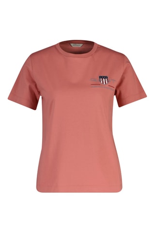 T-shirt regular - Vermelho-tijolo