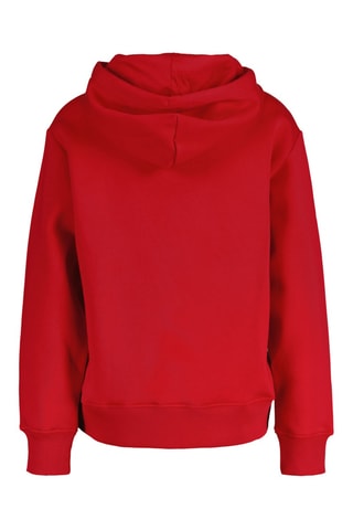 Sweat regular com capuz - Vermelho