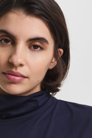 Camisola interior regular - Azul-marinho