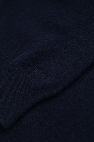 Camisola regular em lã de cordeiro - Azul-marinho