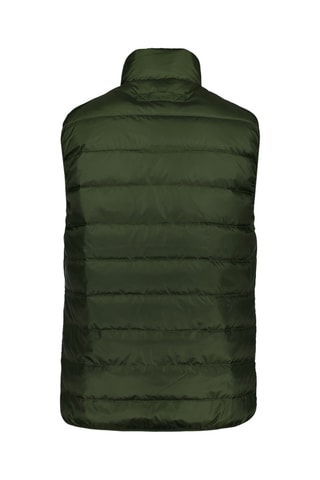 Colete acolchoado comprido - Verde-escuro