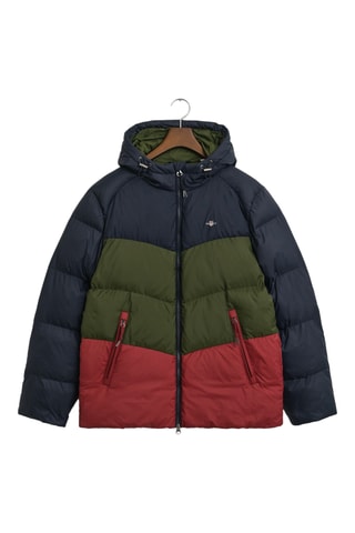 Blusão regular com capuz - Azul