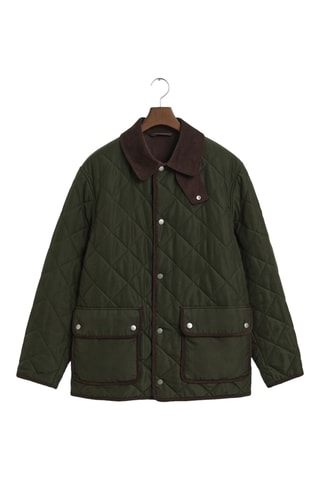 Blusão regular ­- Verde-escuro