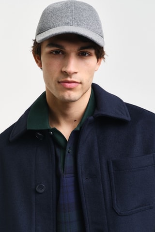 Casaco regular - Azul-marinho