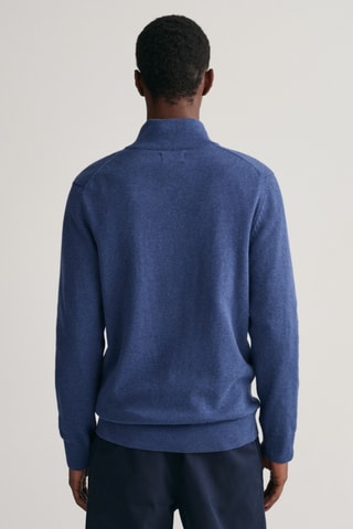 Casaco de malha regular - Azul