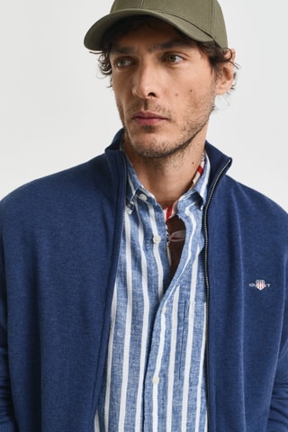 Casaco de malha regular - Azul