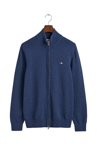 Casaco de malha regular - Azul