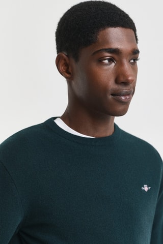 Camisola regular - Verde-escuro