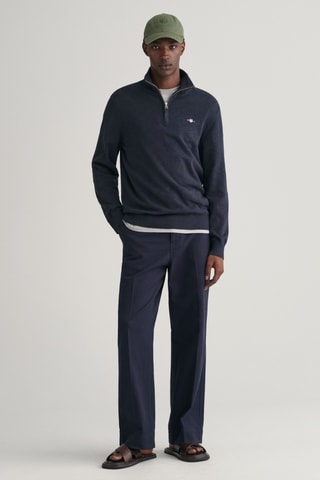 Camisola regular - Azul-marinho