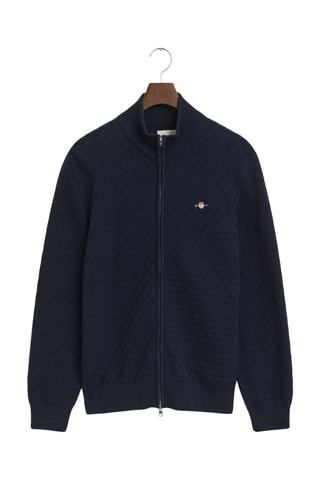 Casaco regular em algodão biológico - Azul-marinho