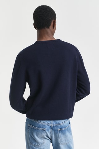 Camisola regular - Azul-marinho