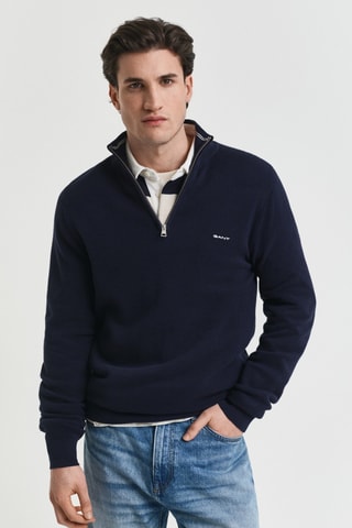 Camisola regular - Azul-marinho