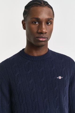 Camisola regular - Azul-marinho