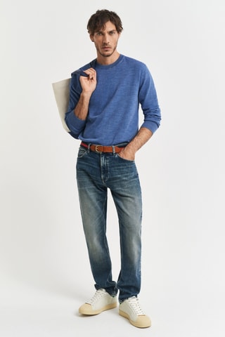 Camisola regular - Azul