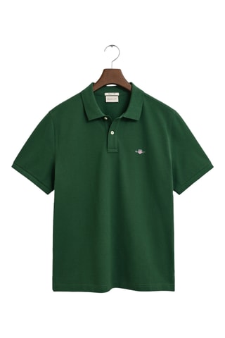 Polo regular - Verde-escuro