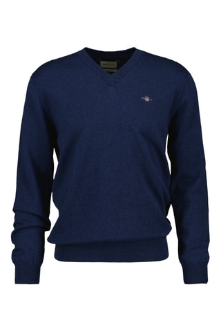 Camisola regular em algodão biológico - Azul-marinho