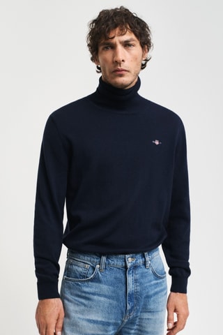 Camisola regular - Azul-marinho