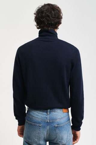 Camisola regular - Azul-marinho