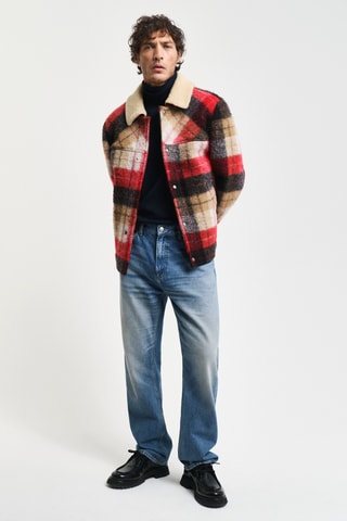 Camisola regular - Azul-marinho