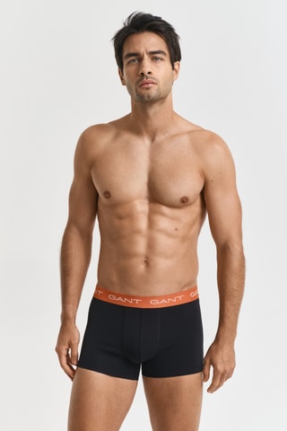 3 boxers em algodão biológico - Preto