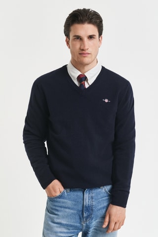 Camisola regular - Azul-marinho