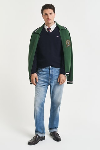 Camisola regular - Azul-marinho