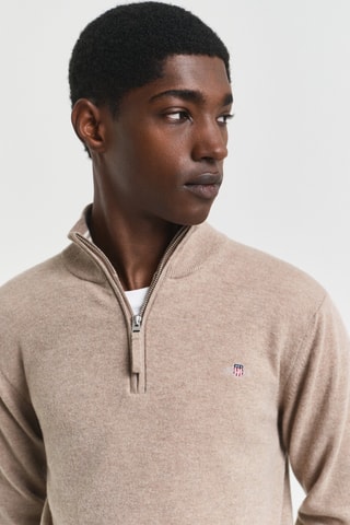 Camisola regular em algodão biológico - Bege