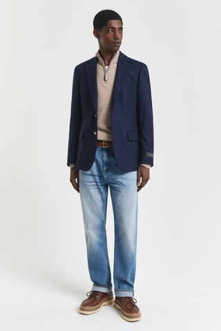 Camisola regular em algodão biológico - Bege