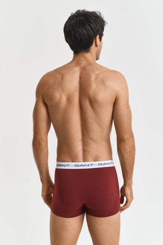3 boxers em algodão biológico - Bordô