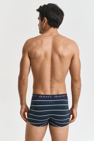 3 boxers - Azul-marinho, verde e branco