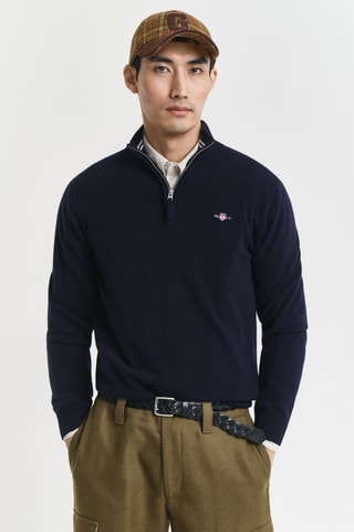 Camisola regular - Azul-marinho