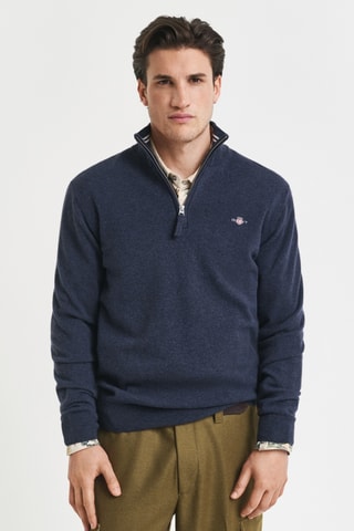 Camisola regular - Azul-marinho