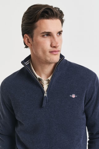 Camisola regular - Azul-marinho