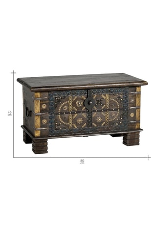 Coffre en manguier - 80 x 46 x 40 cm