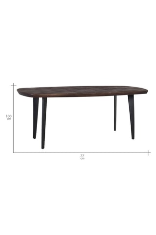 Table en manguier - 200 x 77 x 100 cm