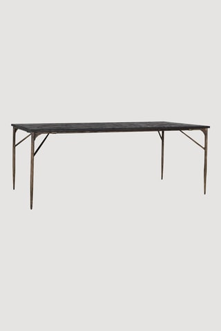 Table à manger en bois massif - 200 x 100 x 76 cm