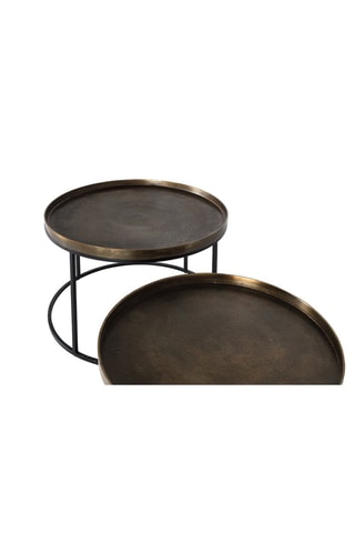 2 tables gigognes - 75 x 50 x 65 / 65 x 42 x 65 cm