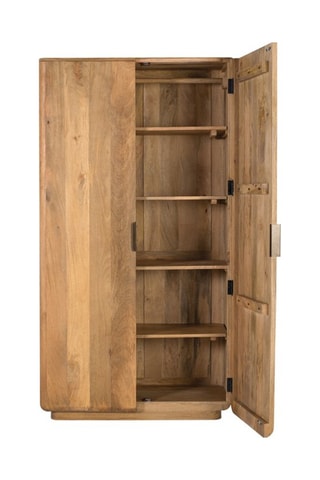 Armoire 2 portes en bois de manguier - 100 x 190 x 40 cm